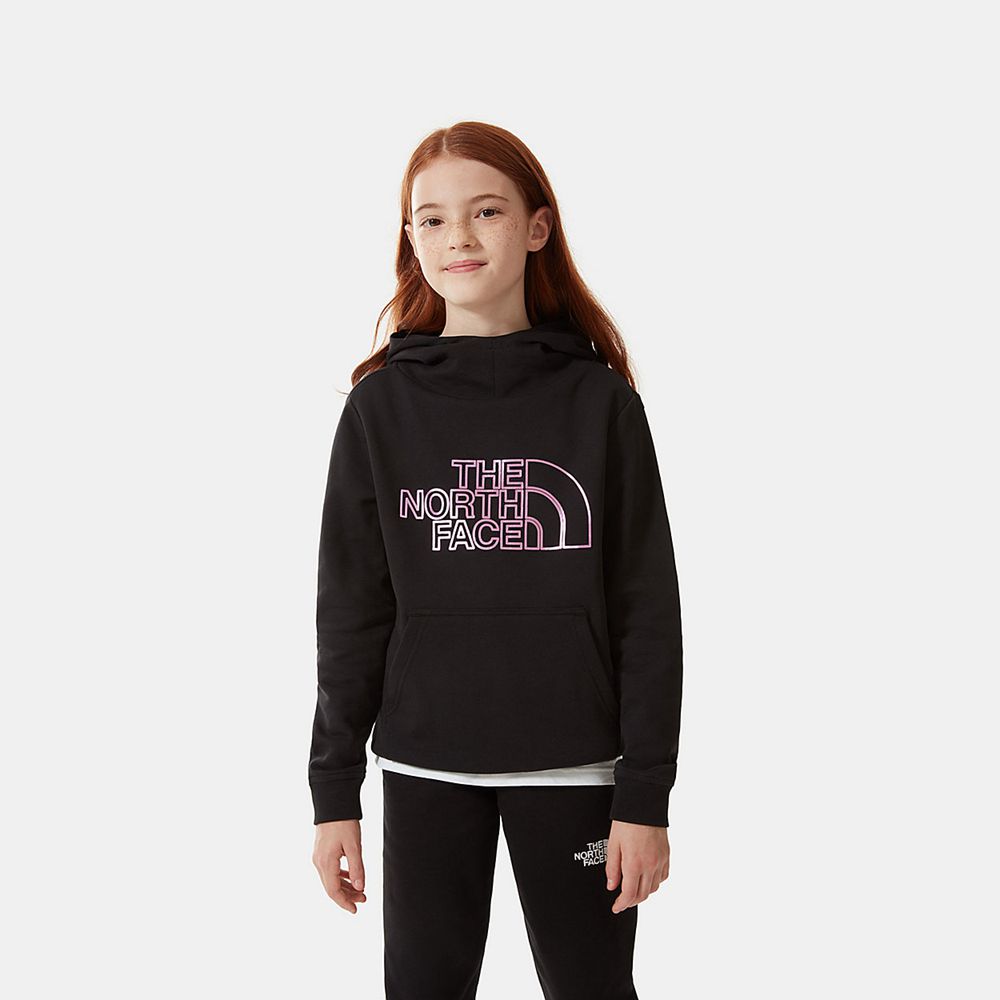 The North Face Hoodie Girls Australia - The North Face Drew Peak Ii Black (WPS-372615)